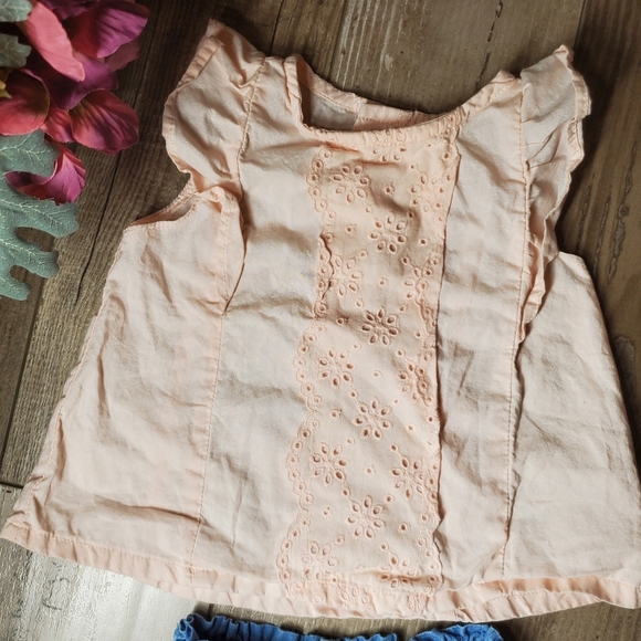 Carter's and Starting Out Baby Girl Summer Outfit Size 6m EUC - Picture 8 of 10